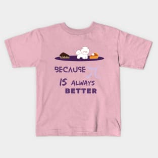 pi is better, math dog lovers funny T-shirt Kids T-Shirt